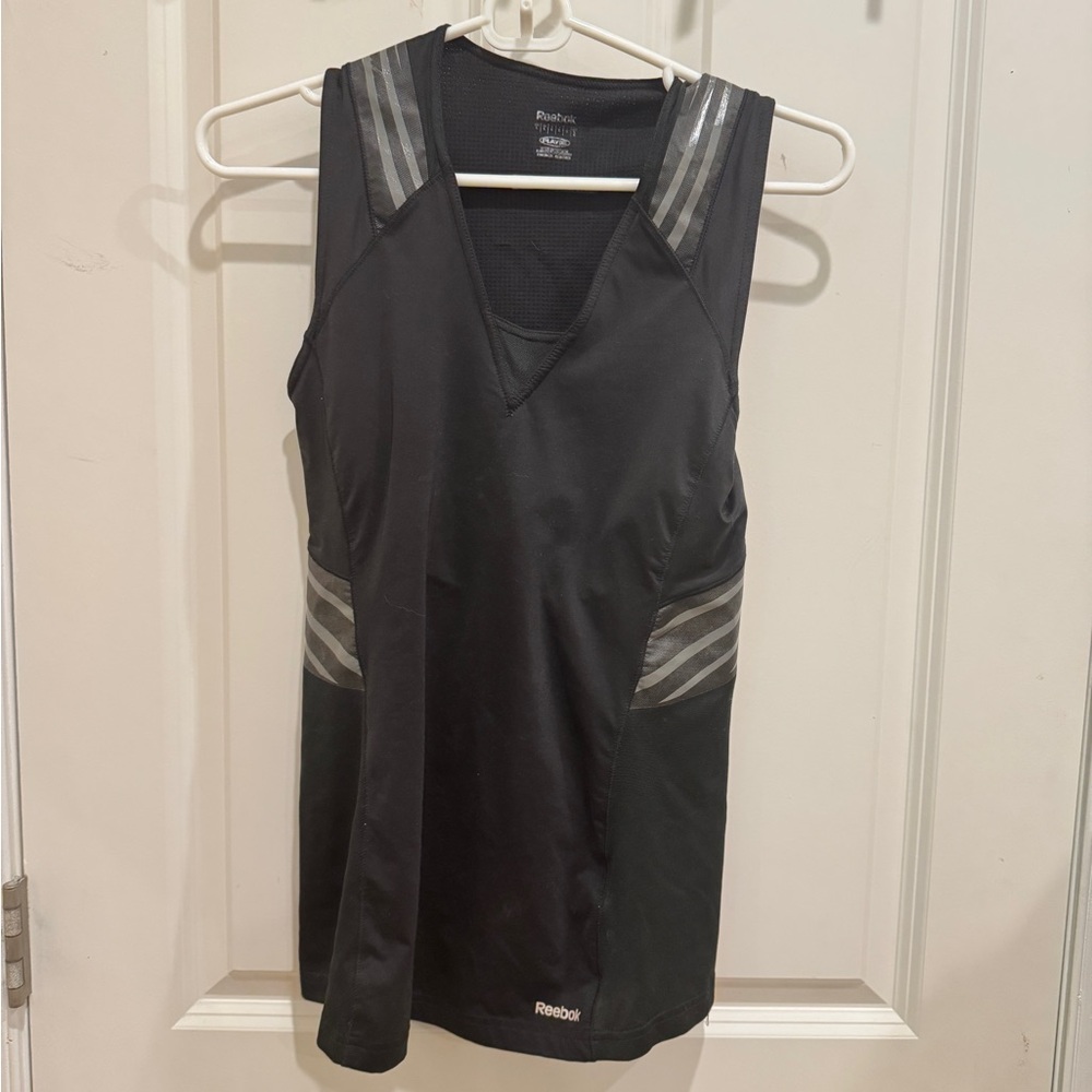 Reebok Black Performance Tank with Built-In Sports Bra